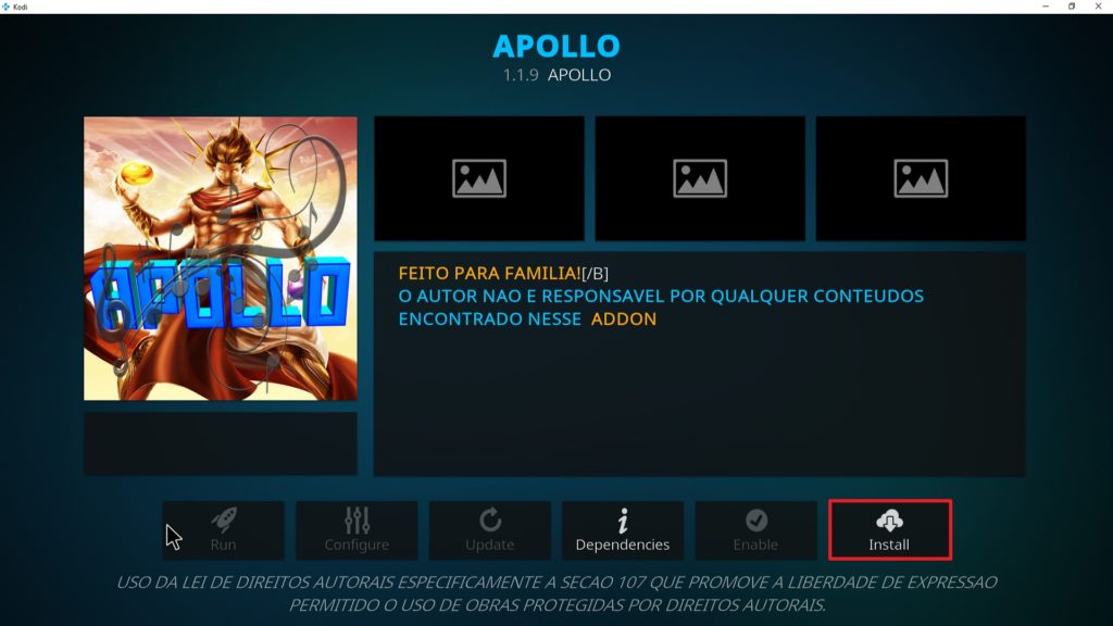 Step 23 Installing Apollo addon on Kodi