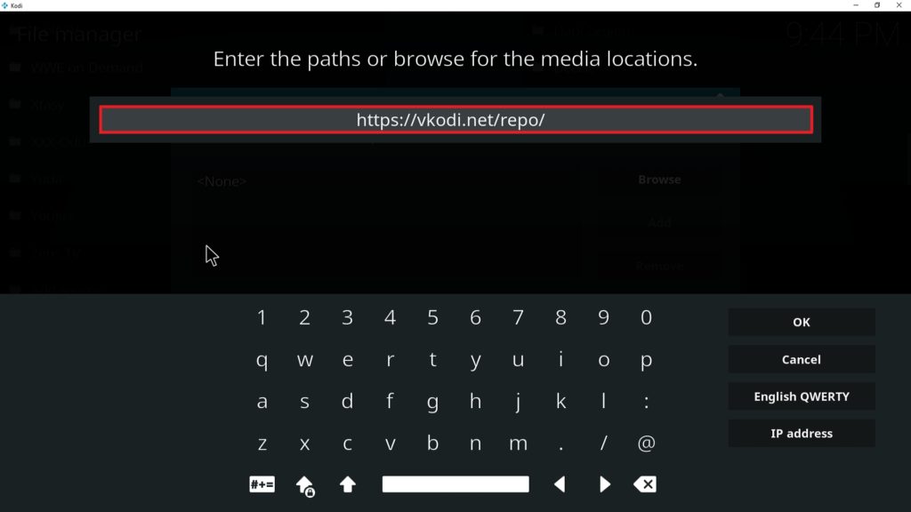 Step 9 Installing Apollo addon on Kodi