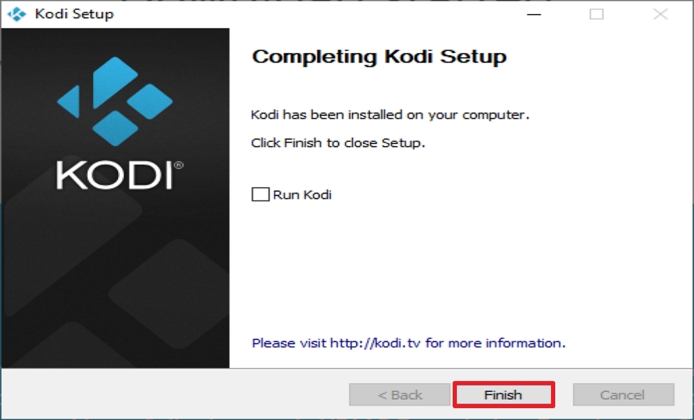 Step 9 Install Kodi from the Official Website