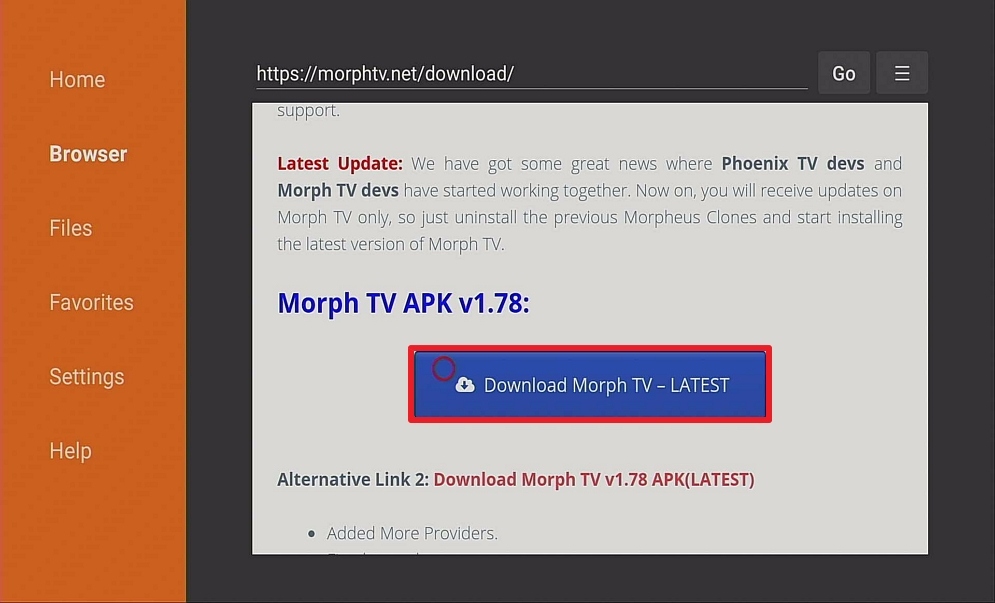 Step 13 Install Morph TV IPTV on Firestick