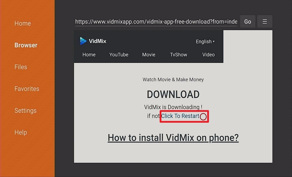 Step 13 Install Vid Mix on Firestick