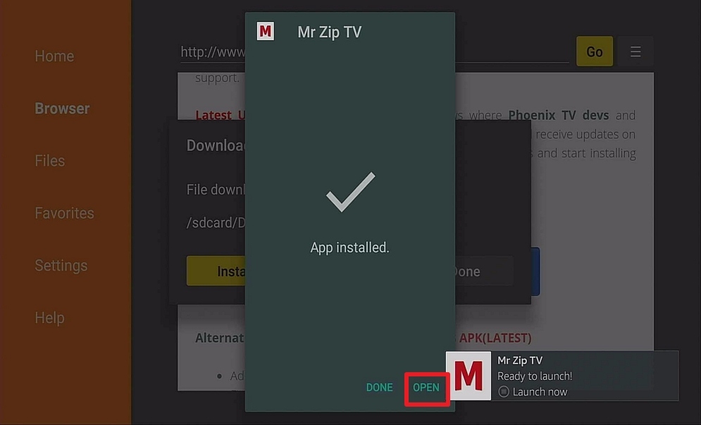 Step 14 Install MrZip TV IPTV on Firestick