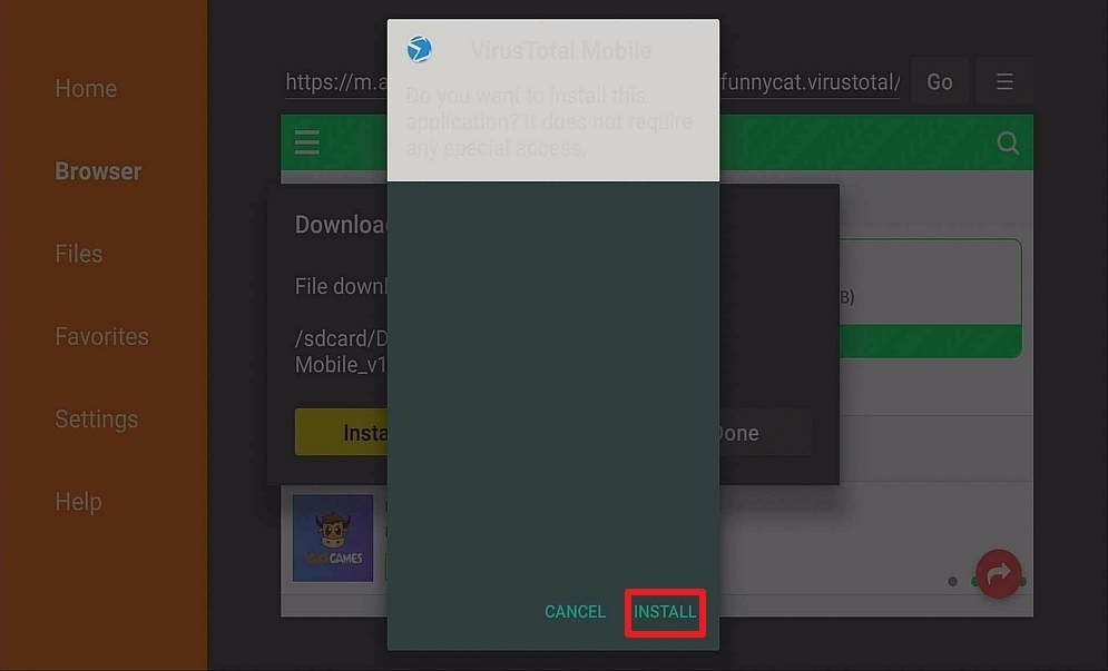 AppLinked Security Warning