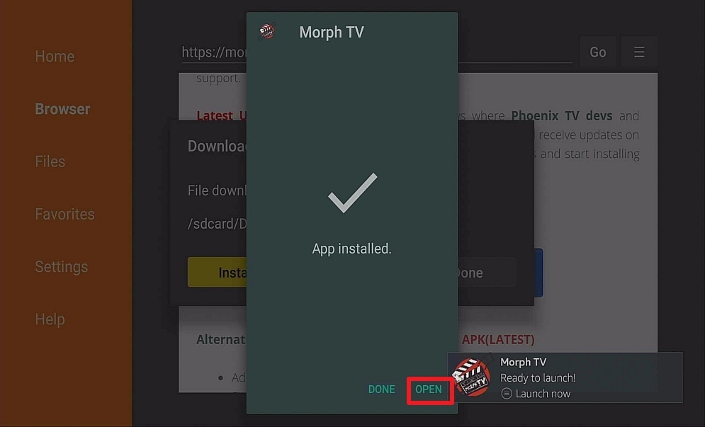 Step 15 Install Morph TV IPTV on Firestick