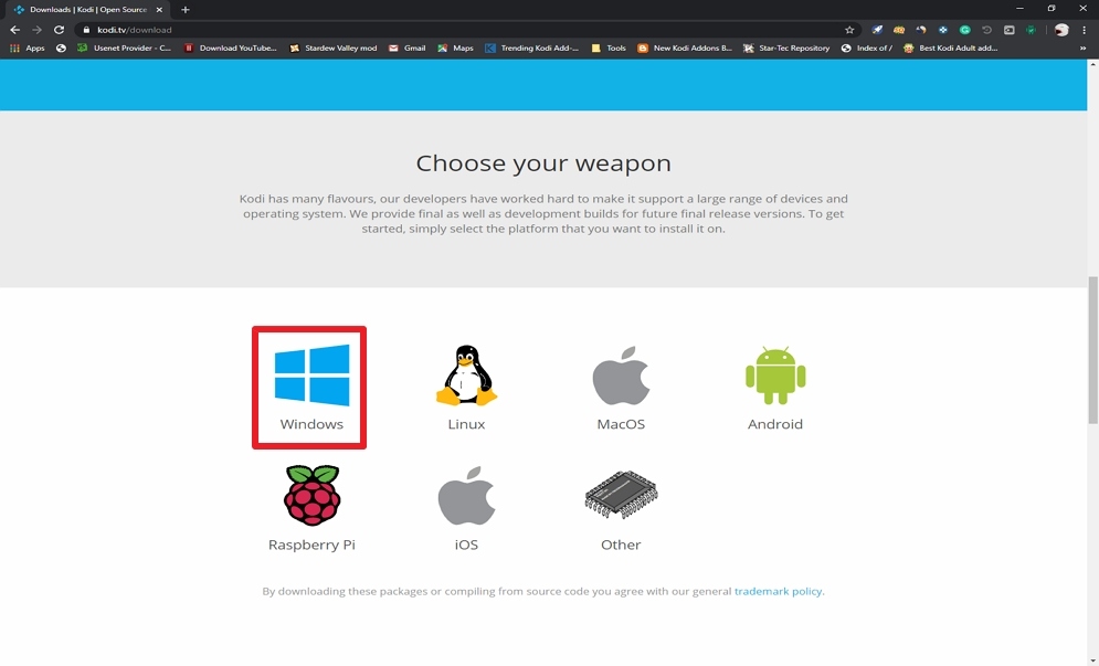 Step 2 Install Kodi from the Official Website