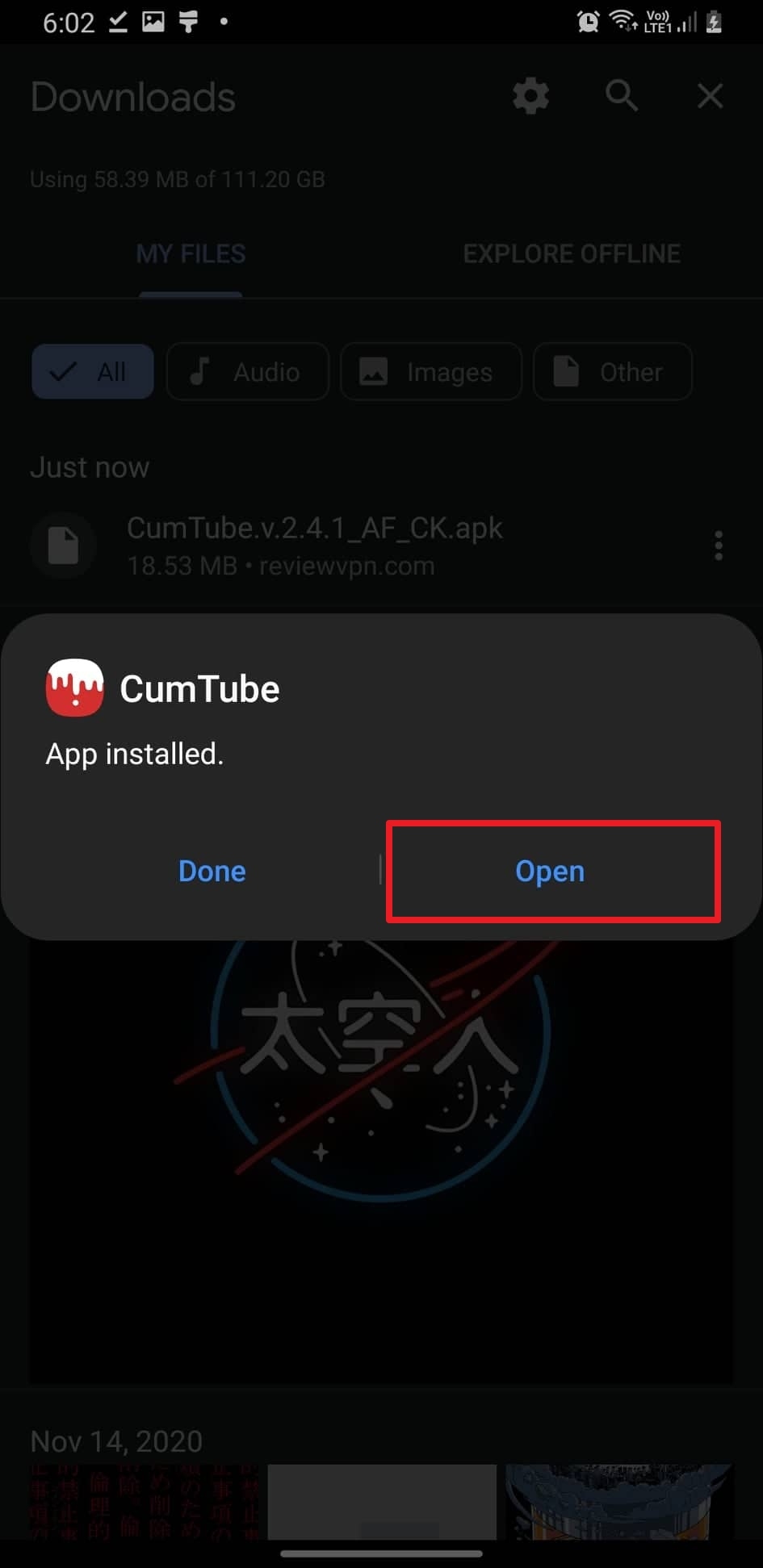Install CumTube on Android 6