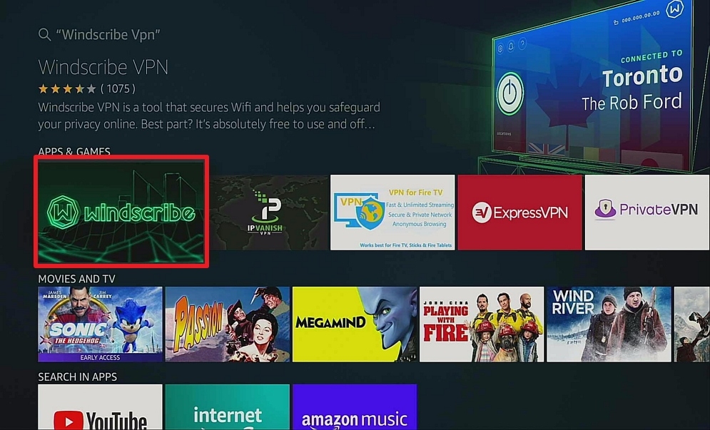 Step 3 Install Windscribe on Firestick