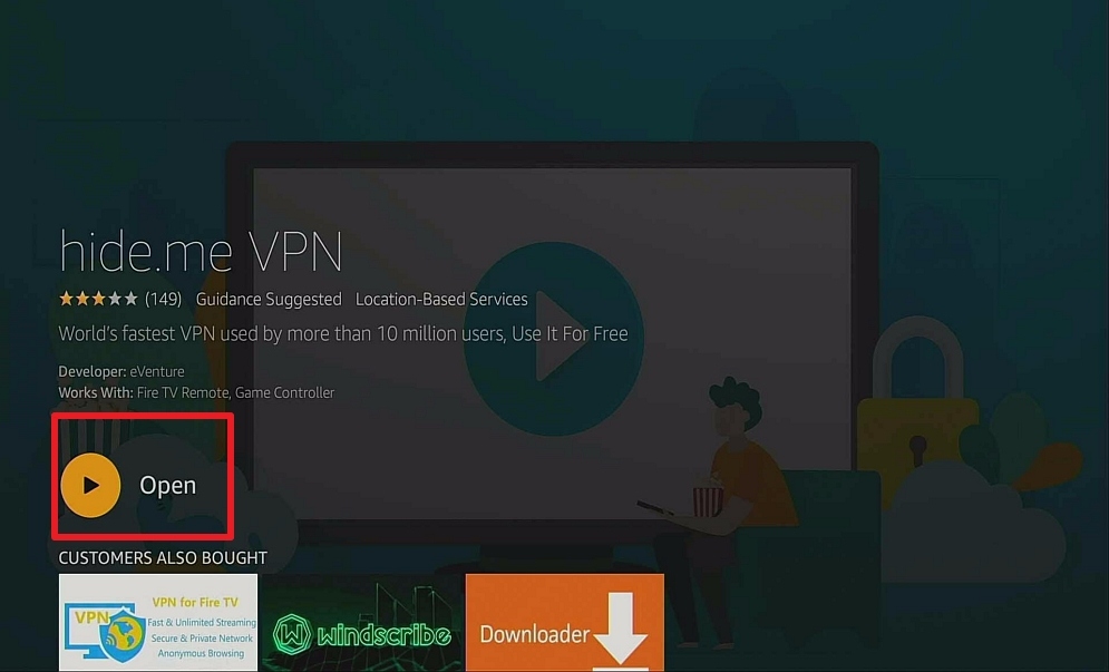 Step 5 Install Hide Me on Firestick