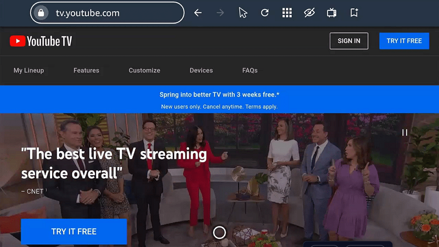 Install YouTube TV Using Silk Browser on your Fire TV Stick