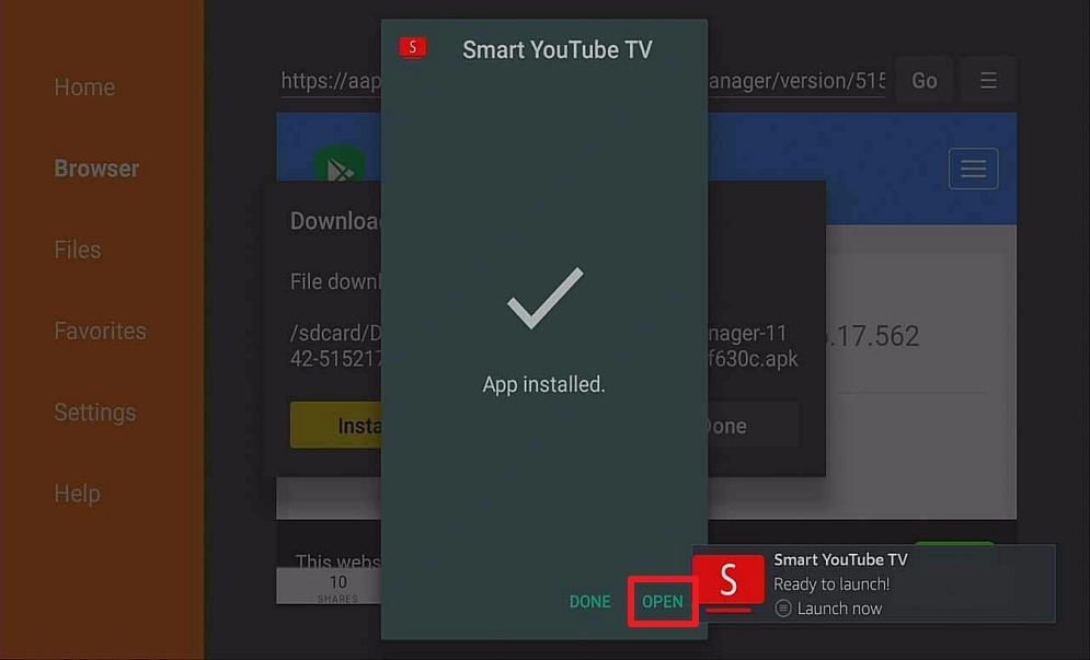 Step 14 Install Smart Youtube TV on Firestick