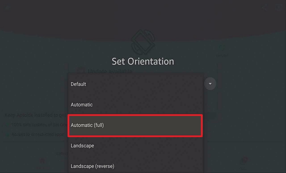 Step 20 Install Set Orientation on a firestick