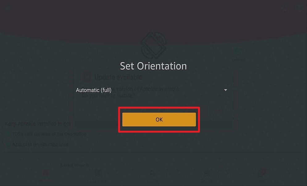 Step 21 Install Set Orientation on a firestick
