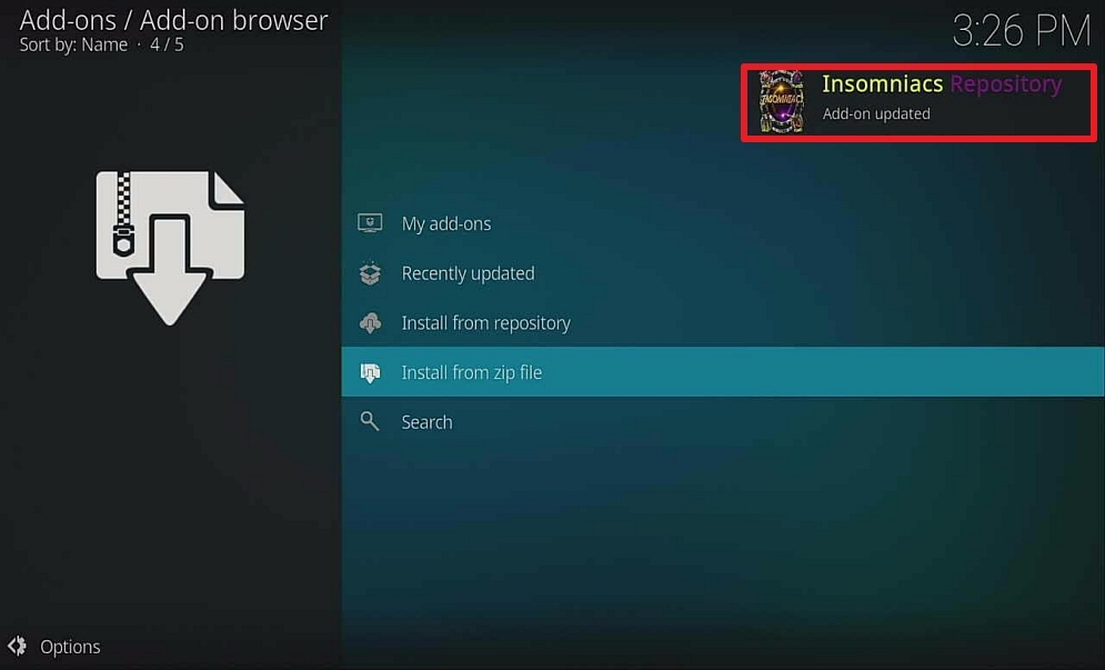 Step 23 install insomniac build on firestick