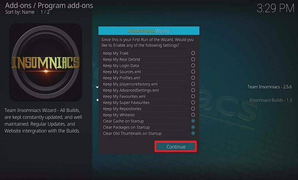 Step 31 install insomniac build on firestick