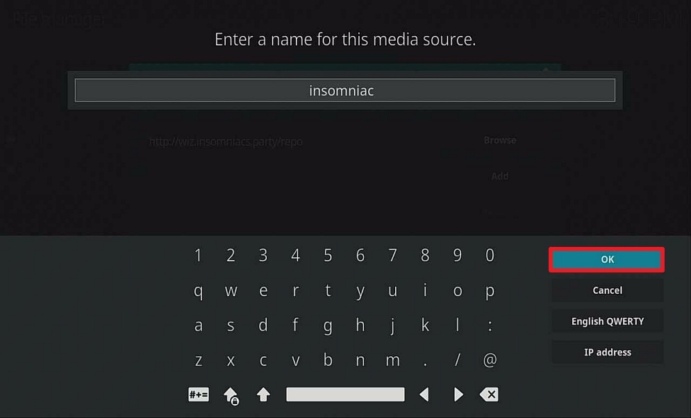 Step 13 install insomniac build on firestick