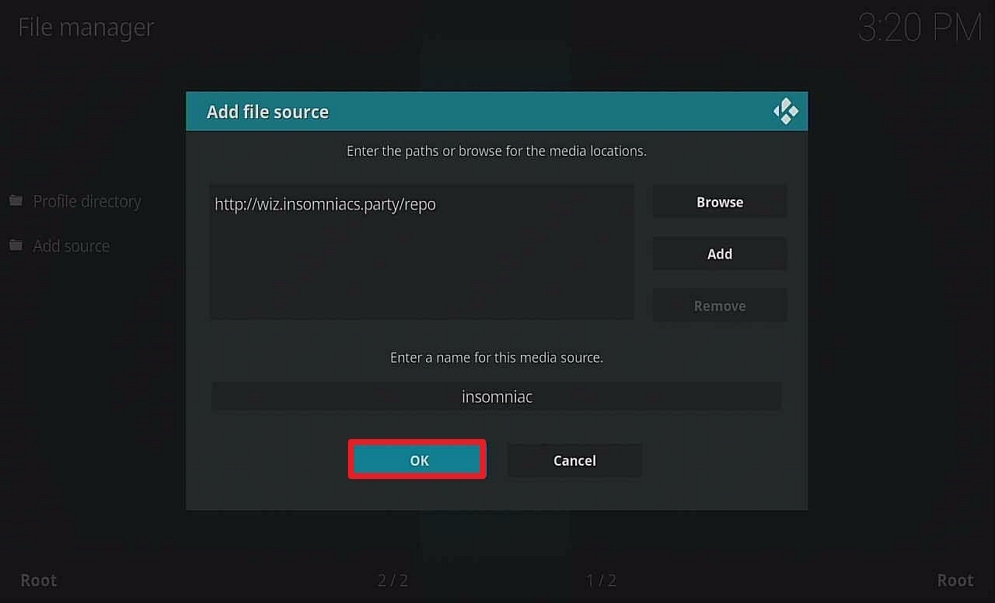 Step 14 install insomniac build on firestick