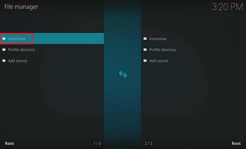 Step 15 install insomniac build on firestick