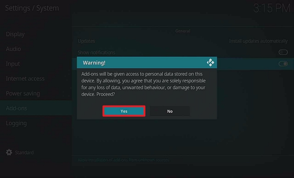 Step 5 install insomniac build on firestick
