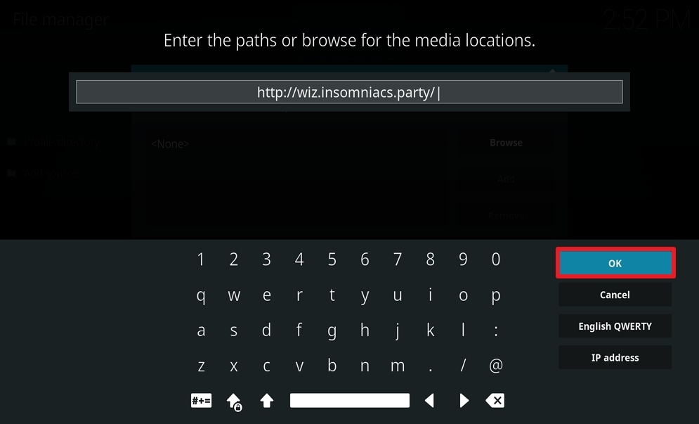 Step 10 Install Insomniacs Build on Kodi