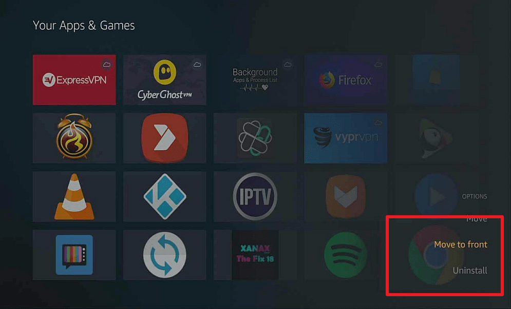 step 19 install chrome on firestick