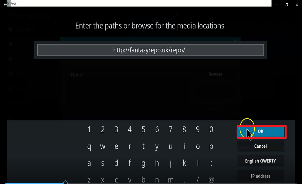 Step 10 Install fido kodi addon