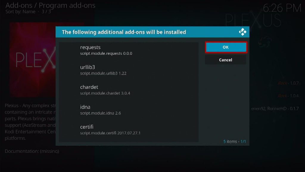 Step 20 How to Install Plexus Kodi Addon