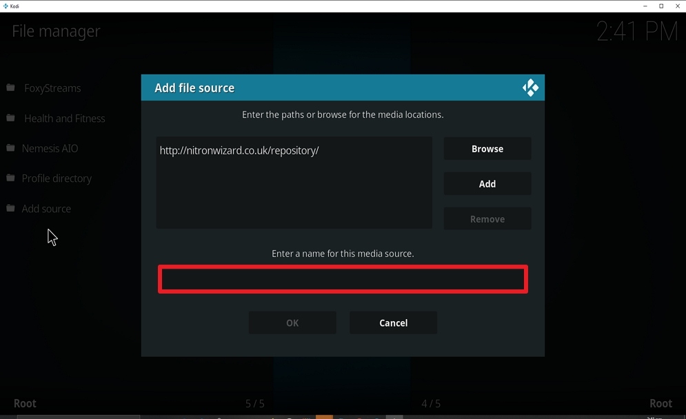 Step 10 Install Borg on kodi
