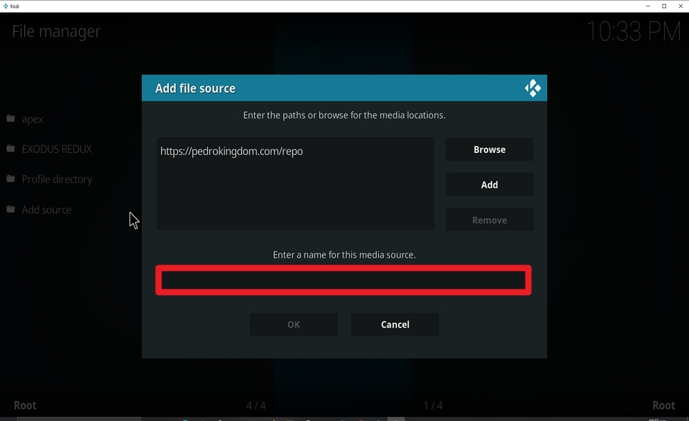 Step 10 Install ClickSville Kodi Addon