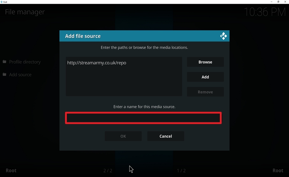 Step 10 Install Nemesis AIO on kodi