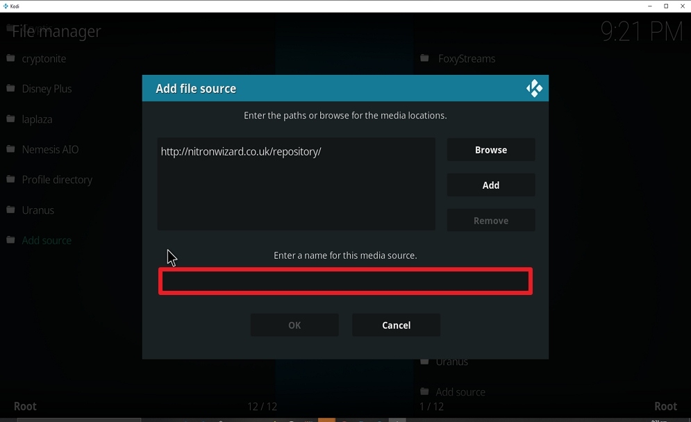 Step 10 Install Smaug on kodi