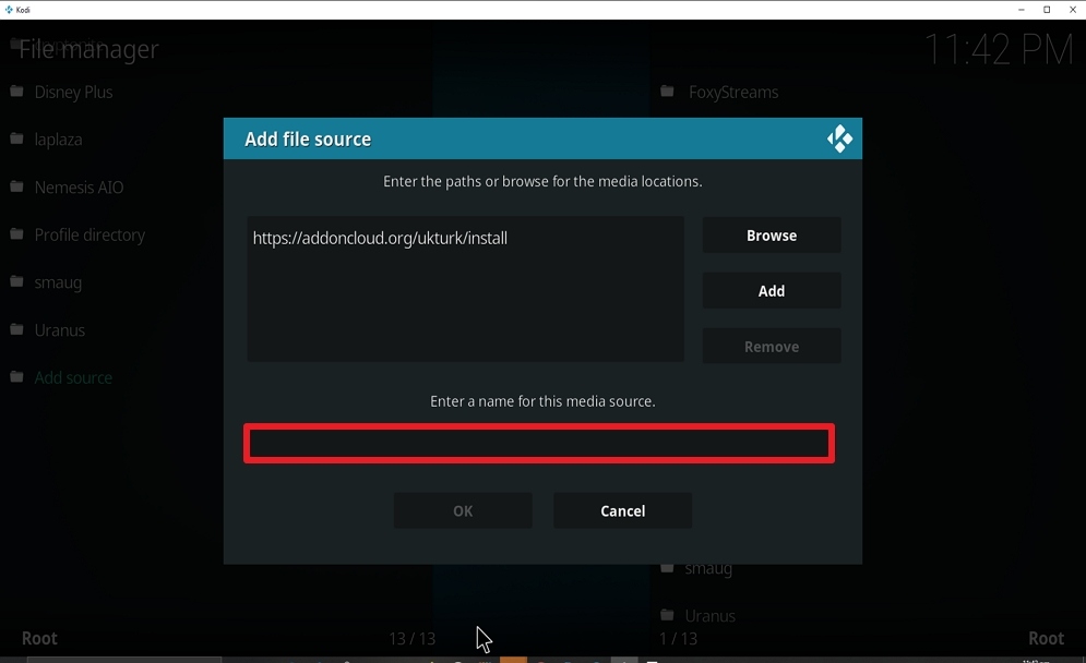 Step 10 Install UK Turk Playlist on kodi