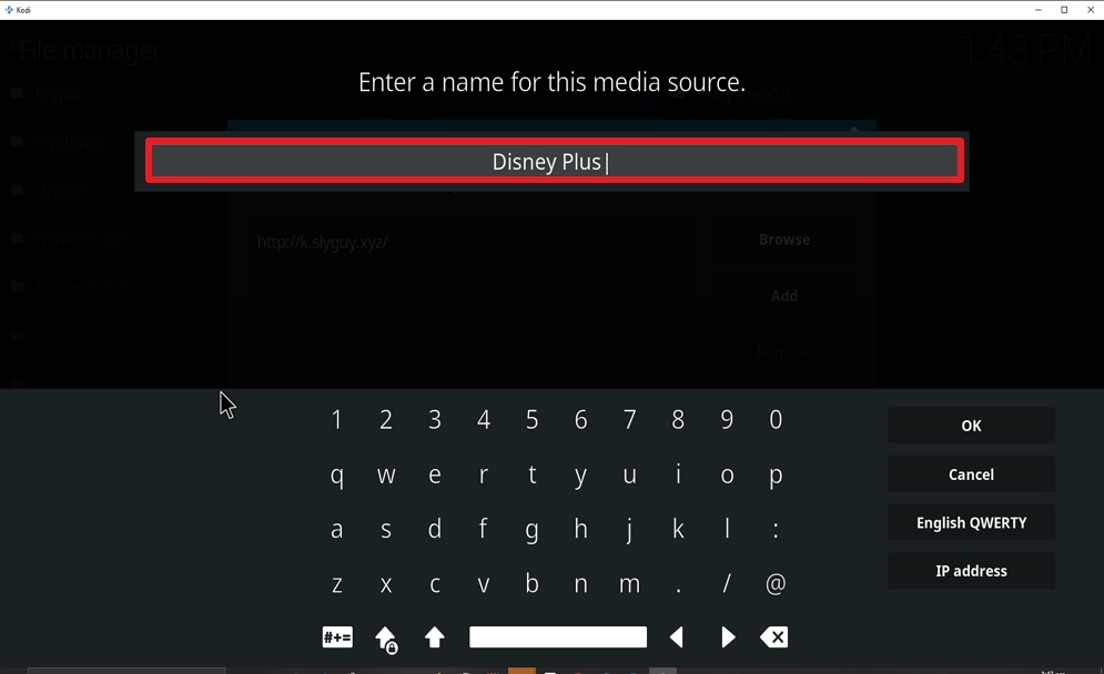 Step 11 Install Disney Plus on kodi