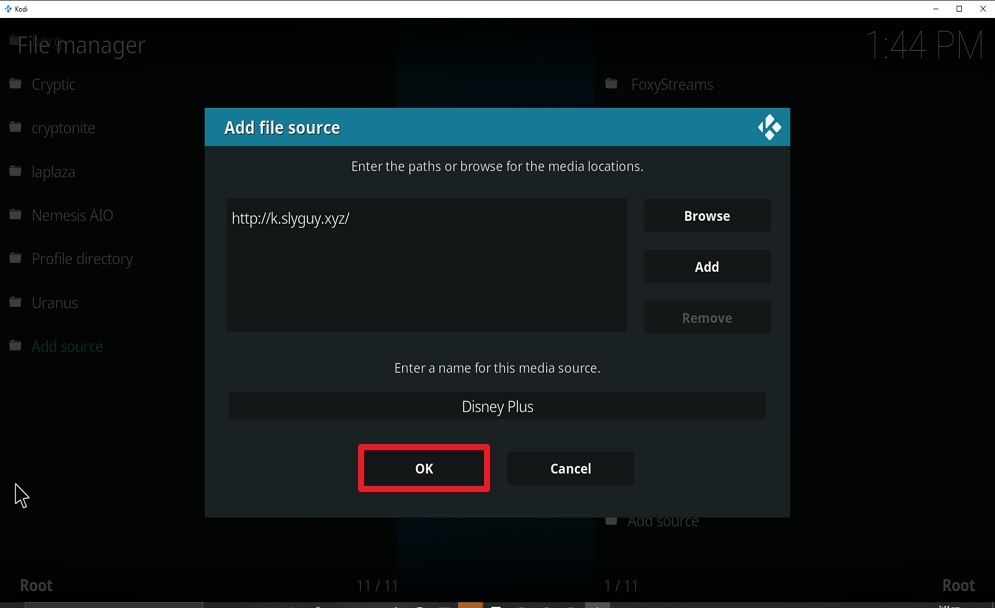 Step 13 Install Disney Plus on kodi