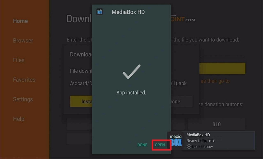 Step 14 Install Media Box HD on firestick