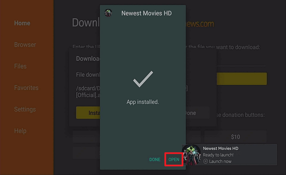 Step 14 Install Newest Movies HD on Firestick