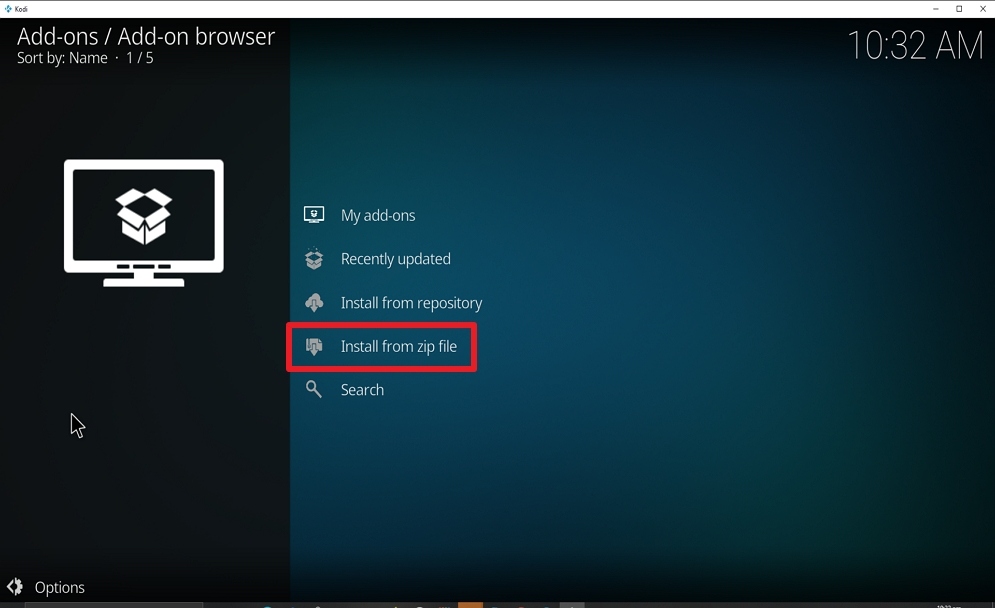 Step 15 Install Apex kodi addon