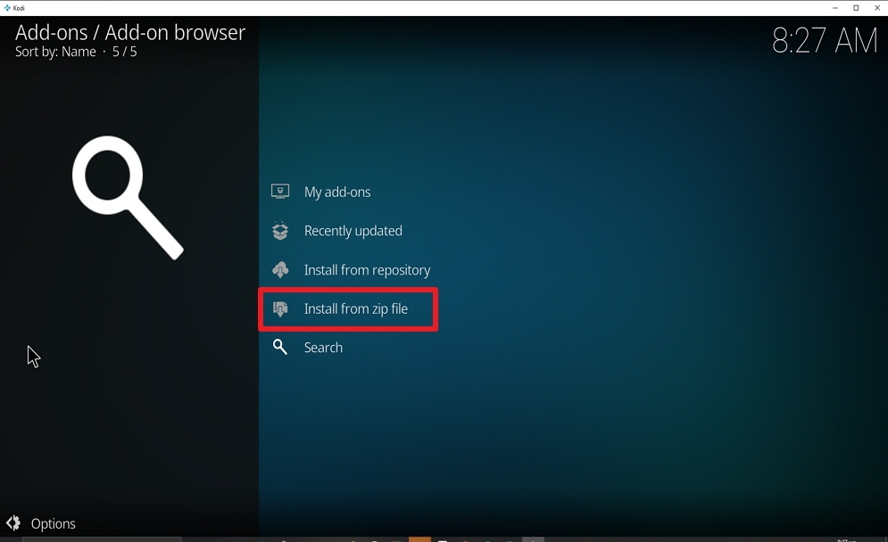 Step 15 Install Cryptic on kodi