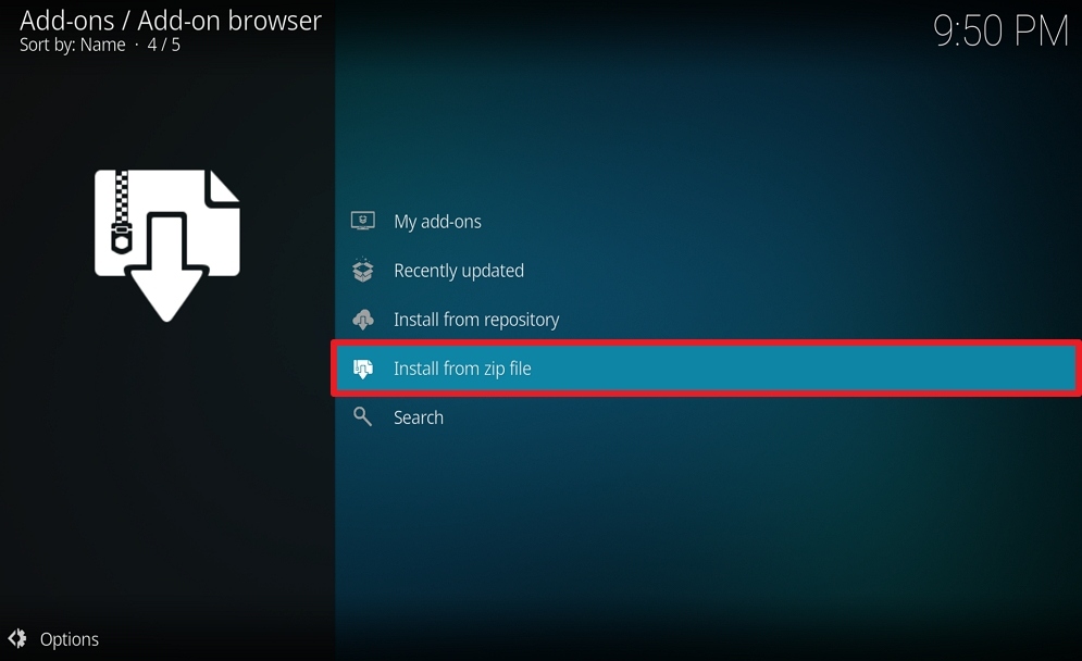 Step 15 Install Descent on Kodi