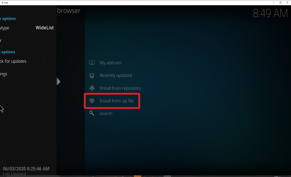 Step 15 Install Health and Fitness on kodi