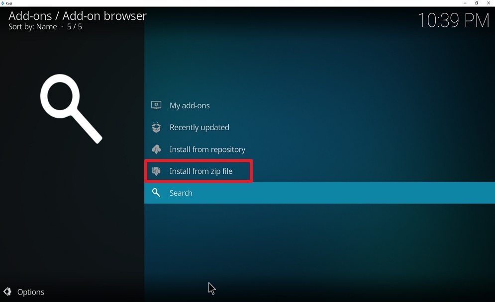 Step 15 Install Nemesis AIO on kodi