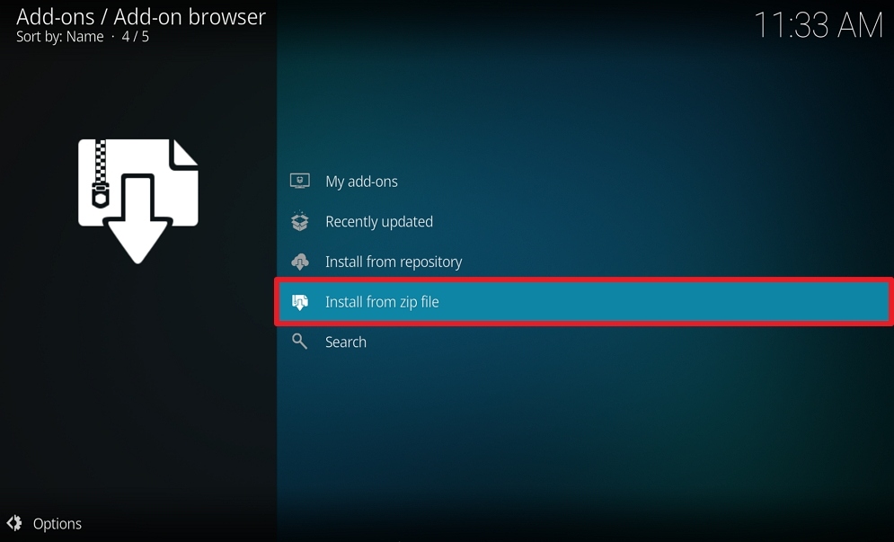 Step 15 Install World of Sounds on Kodi