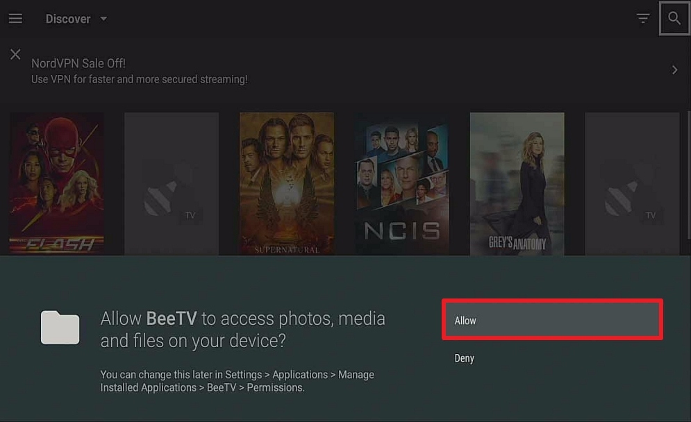 Step 15 Install bee tv
