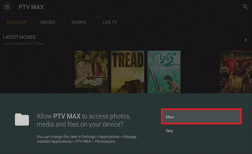 Step 16 Install PTV MAX on firestick