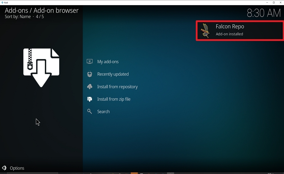 Step 18 Install Cryptic on kodi