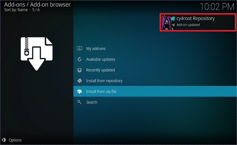 Step 18 Install Descent on Kodi