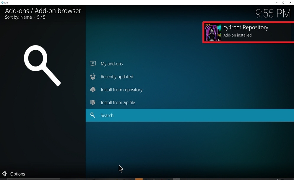 Step 18 Install Laplaza on kodi