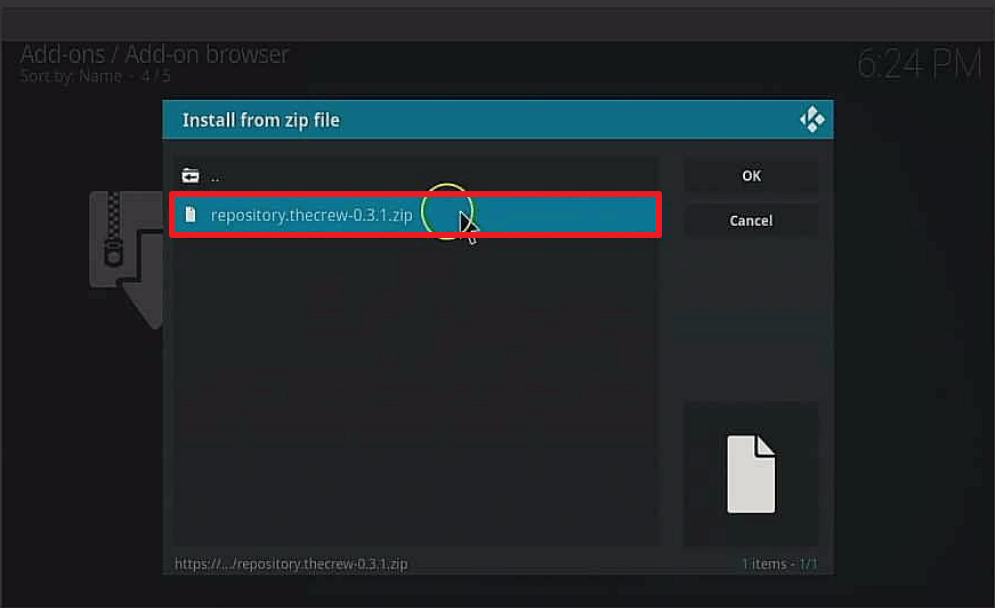 Step 17 Install Shadow kodi addon