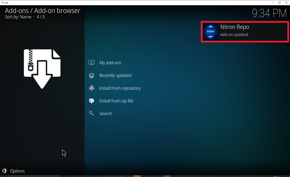 Step 18 Install Smaug on kodi
