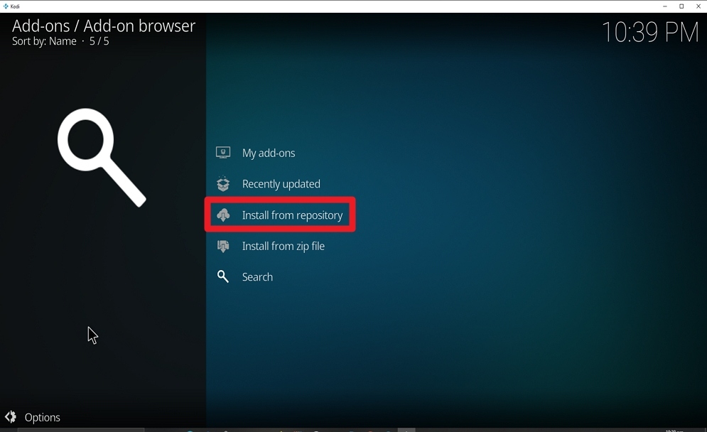 Step 19 Install ClickSville Kodi Addon