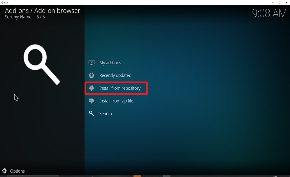 Step 19 Install Health and Fitness on kodi